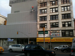Max's art studio on the Bowery (right)