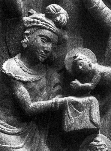  an Indian sculpture depicting the birth of the Buddha. Courtesy of Art Resource, NY. 