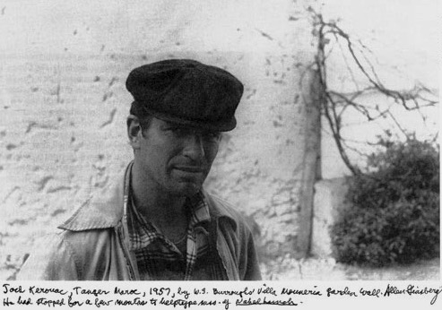 black and white photograph of jack kerouac