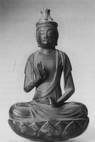 Seated Kannon, thirteenth century, Japan, bronze. ©The Avery Brundage Collection, Asian Art Museum of San Francisco.