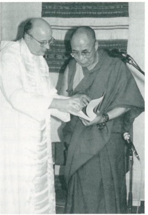 The Dalai Lama and Father Laurence Freeman.