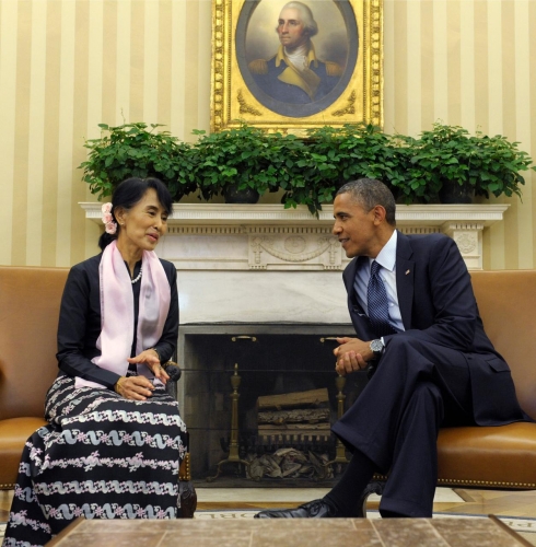 Suu Kyi + Obama