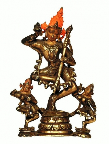  Hevajra. 1100–1199, northern India. Buddhist lineage. 15cm vertically. Metal. Collection of Private.