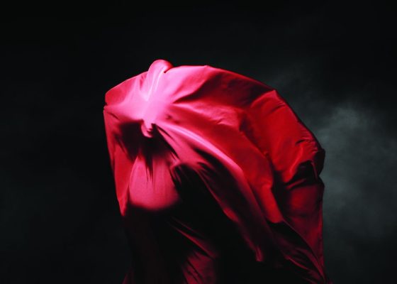 Swirling red fabric anger buddhism psychology