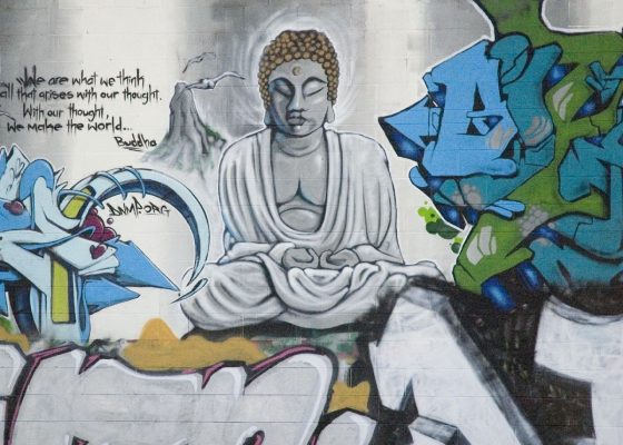 western buddhism and graffiti