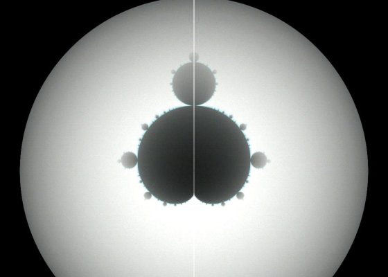 rendering of a Mandelbrot set for a story on scientism