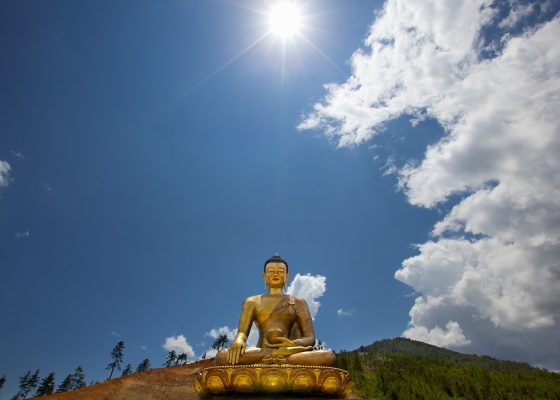 giant buddha in bhutan