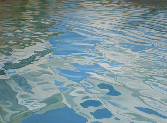 Fjord III, 2013, by Fredericka Foster. Oil on canvas. 