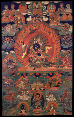 Maning Mahakala; Tibet, 18th century; Pigments on cloth; Rubin Museum of Art, Gift of Shelley and Donald Rubin, C2010.28 (HAR 369)