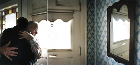 Hug, David Hilliard, 2008, c-print, 3 panels, 24 x 20 inches