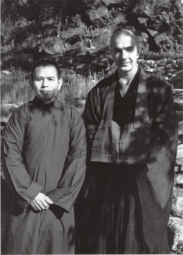 Image 4: Thich Nhat Hanh with Richard Baker Roshi at Tassajara Zen Mountain Center. Photograph courtesy of San Francisco Zen Center Photo Archives. 