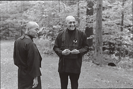 Maezumi Roshi (left) and John Daido Loori Roshi © Mountains and Rivers Order, National Buddhist Archives