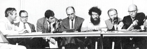 Panel of experts at UC San Francisco conference on LSD, 1966, Photograph by Paul Lee