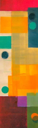 "Summer Lunar #1," ©Tracey Adams, Monoprint on Paper, 46 x 14.5 inches
