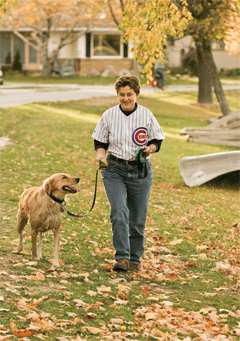 Image 2: Maples meditates at a Madison, Wisconsin, police station ©Andy Manis