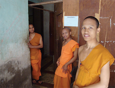 young cambodian buddhist monks