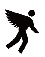 illustration of person with wings for story called do less accomplish more