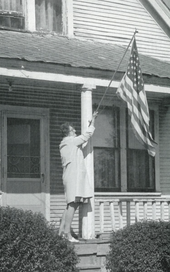  David Turnley/Corbis. Pride of Place: An American raises the flag. 
