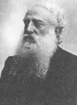 Olcott as an older man, years after his arrival in India in 1879. Courtesy of Theosophical Publishing House.
