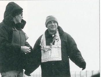 Peter Muryo Matthiessen and Roshi Glassman at Birkenau.