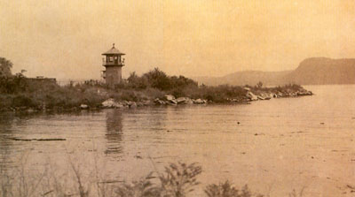 The Riverfront Tower of New York's Sing Sing Correctional Facility in the 1940's, courtesy of the Ossining Historical Society