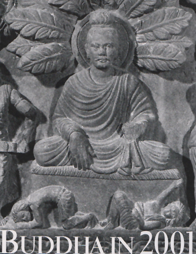 After his awakening, Buddha Shakyamuni traveled to Deer Park in Sarnath in northern India, where he have his first teaching (Gandhara, Kushan Period, Lahore Central Archeological Museum).