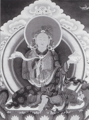 Courtesy Wisdom Publications,Yeshey Tsogyel, fresco at Orgyen Tsemo, Para, Bhutan  