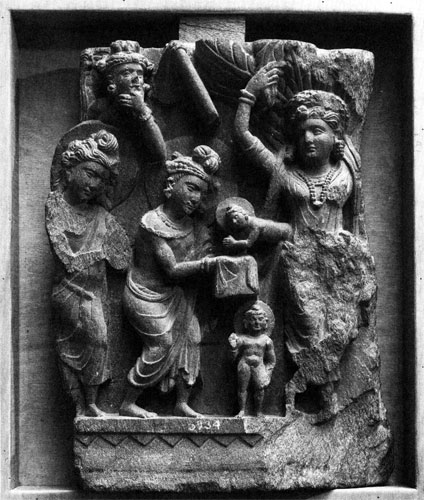  an Indian sculpture depicting the birth of the Buddha. Courtesy of Art Resource, NY. 