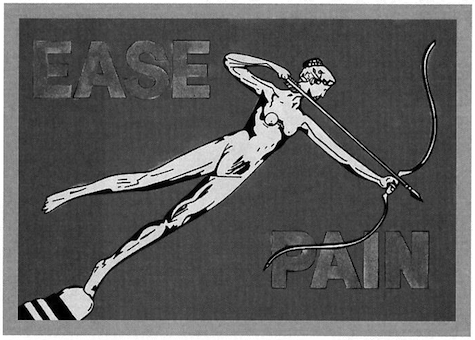 Image 1: Ease Pain, Les Levine, watercolor, 1990. Courtesy Les Levine.