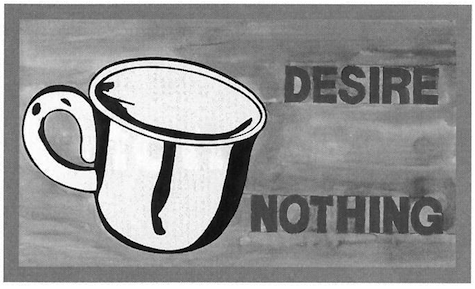 Image 3: Desire Nothing, Les Levine, watercolor, 1990. Courtesy Les Levine. 