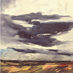  Clouds and Fields, Detlev Foth, 2005, oil on canvas, 70 x 70 cm. © Detlev Foth, foth-malerei.com