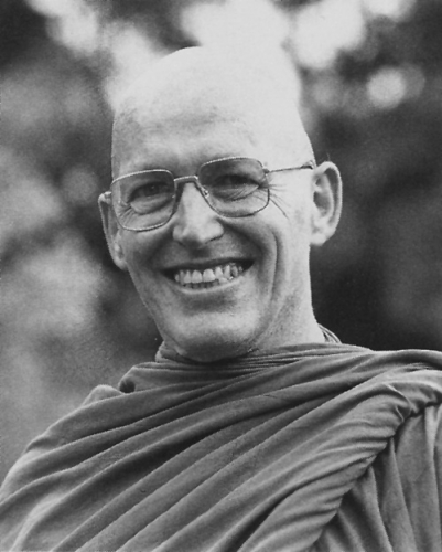 Ajahn Sumedho, the American disciple of Ajahn Chah who established the Chithurst Forest Monastery. Courtesy of the Amaravati Buddhist Center, England.
