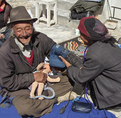 The gift of a simple birth kit, distributed by the One H.E.A.R.T. organization to families in Tibet, can save the lives of mothers and babies with no access to health care. Courtesy of One H.E.A.R.T