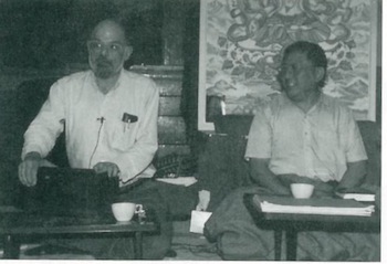 With Gelek Rinpoche, 1994, courtesy of Linda Ames-Bell. 