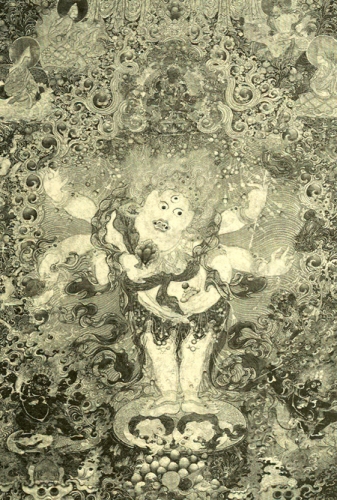 The White Lord With Six Hands © Shelley and Donald Rubin Foundation, courtesy of www.himalayanart.org.