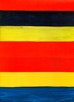 L + E, Mary Heilmann, 2002, oil on canvas, 40 × 30 inches