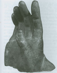 Chinese T'ang Dynasty Buddha Hand, courtesy of The Metropolitan Museum of Art. 