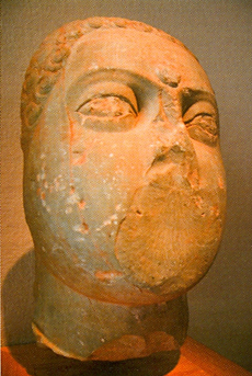Head of Buddha, Andhra Pradesh, India, 2nd Century, Limestone, Art Institute in Chicago, © Christopher Trott