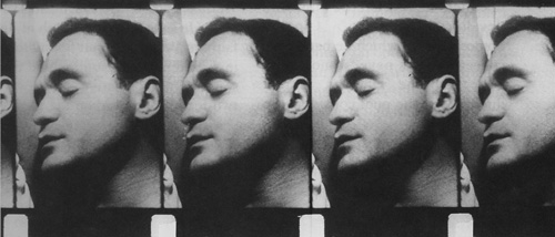 John Giorno "Superstar" in a film still from Andy Warhol's movie Sleep, 1963.