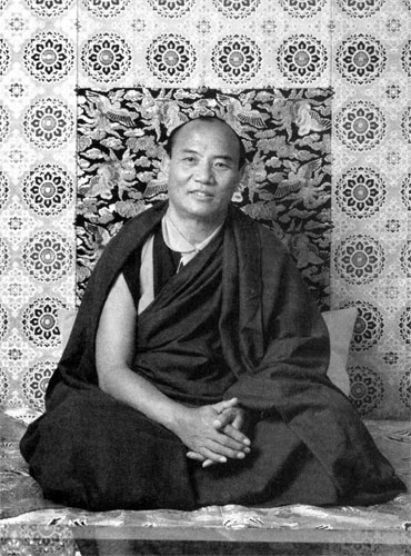  His Holiness the Sixteenth Karmapa, Rangjung Dorje, was born in Tibet in 1923 and died in Chicago in 1981, leaving four regents responsible for finding his successor. Courtesy of Tsurphu Foundation. 