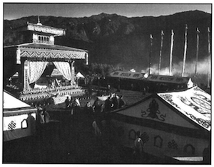 Image 5: Preparations for the cremation of Khyentse Rinpoche in Bhutan, 1992. 