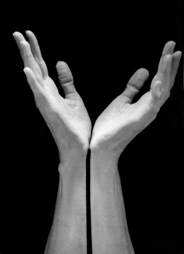  "Lydia's Hands," © 1985 The Estate of Robert Mapplethorpe, courtesy Art + Commerce Anthology