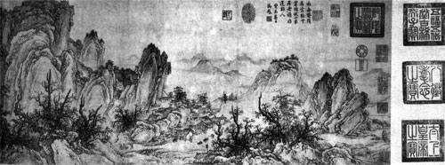 Traveling Among Streams and Mountains (detail), T'ai-ku i-min, thirteenth century, China, ink on paper, Nelson-Atkins Museum of Art, Kansas City, MO (Spencer Fund F74-35)