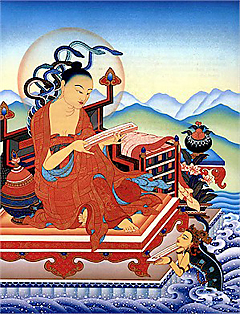 Nagarjuna: Philosopher and Alchemist, Robert Beer, gouache, 1988. Courtesy Inner Traditions and Robert Beer.