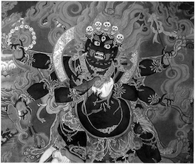 Image 4: Mahakala, a wrathful Tibetan deity. Courtesy Jon Ortner. 