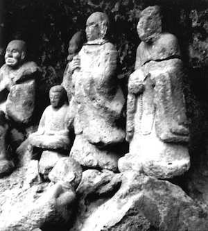 Go-hyaku Rakan, stone statues of the Buddha's disciples, Japan. Courtesy Clark Lunberry.