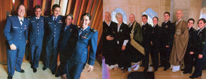 Members and friends of the USAFA sangha at the Dharma Hall Chapel's dedication ceremony © Brienne Boortz