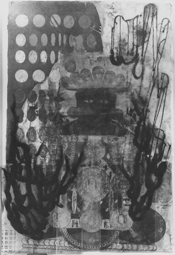 Tutti i Rami, Judy Pfaff, 1993, mixed media on Chinese love poem. Courtesy André Emmerich Gallery, NY.