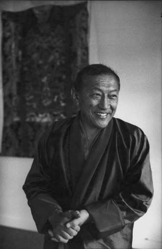 Martine Franck, Dagpo Rinpoche, teacher and founder of Guepele Tchantchoup Ling, the Tibetan Buddhist Institute at Veneux-les-Sablons, near Paris, 1993. He is also the spiritual leader of the Dagpo Chedroup Ling monastery in southern India.