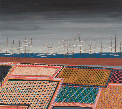 Untitled (Rugs), 2006, acrylic on canvas, 45 x 50 inches